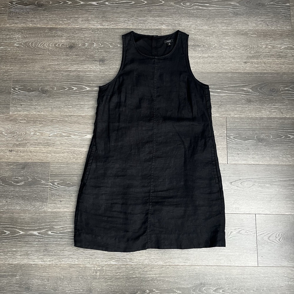 J. Crew Black Sleeveless Mini Dress